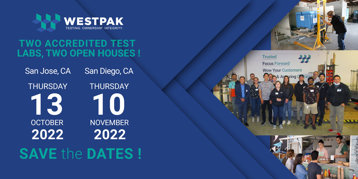 Two Accredited Test Labs, Two Open Houses – Save the Dates ! Featured Image